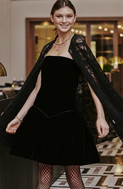 chanel black dress
